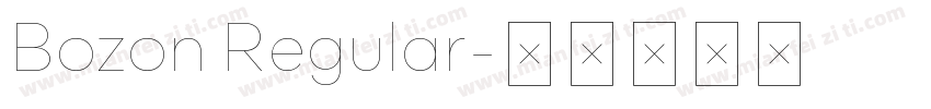 Bozon Regular字体转换